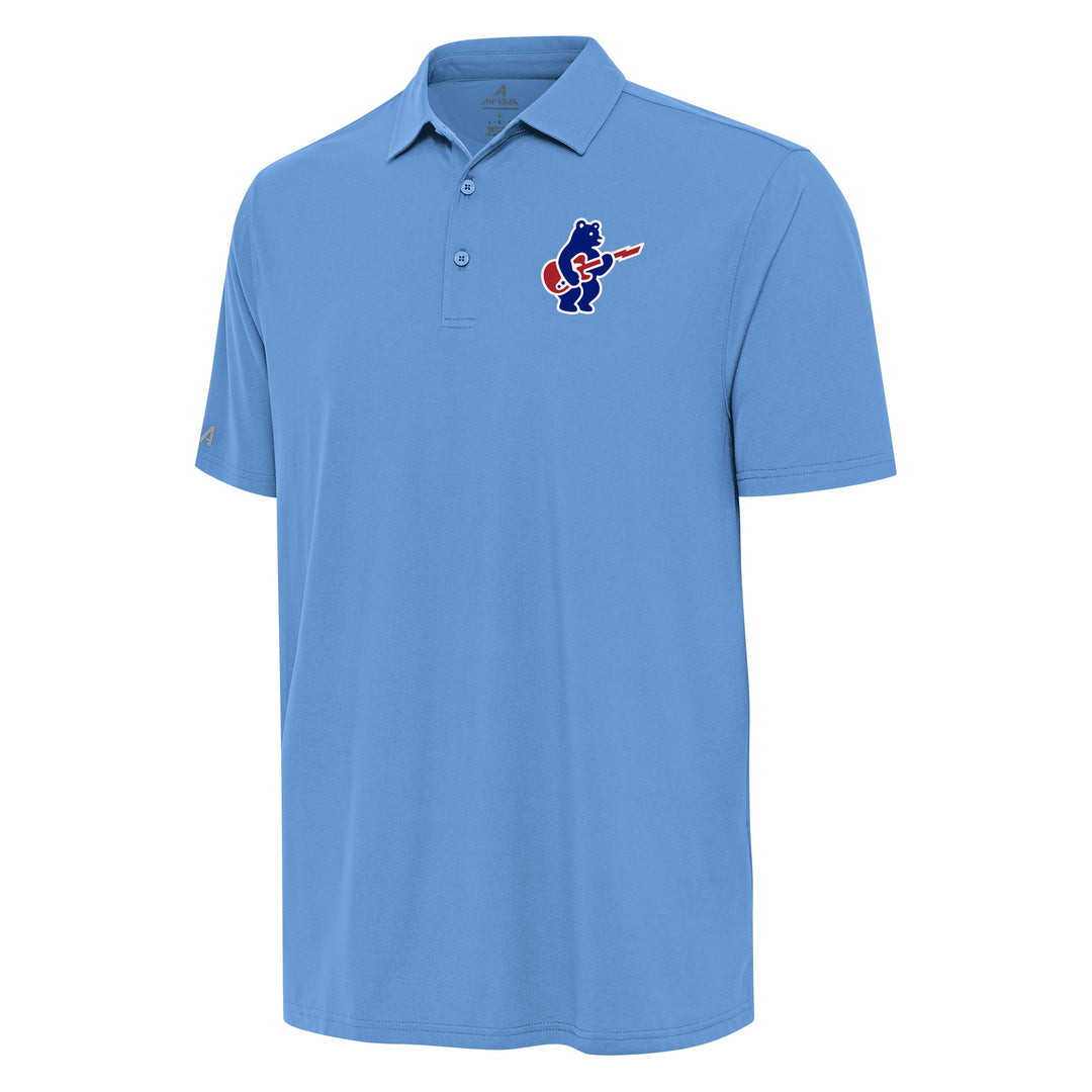 Chicago Cubs Blues Bear Light Blue Era Polo by Antigua Polo ANTIGUA