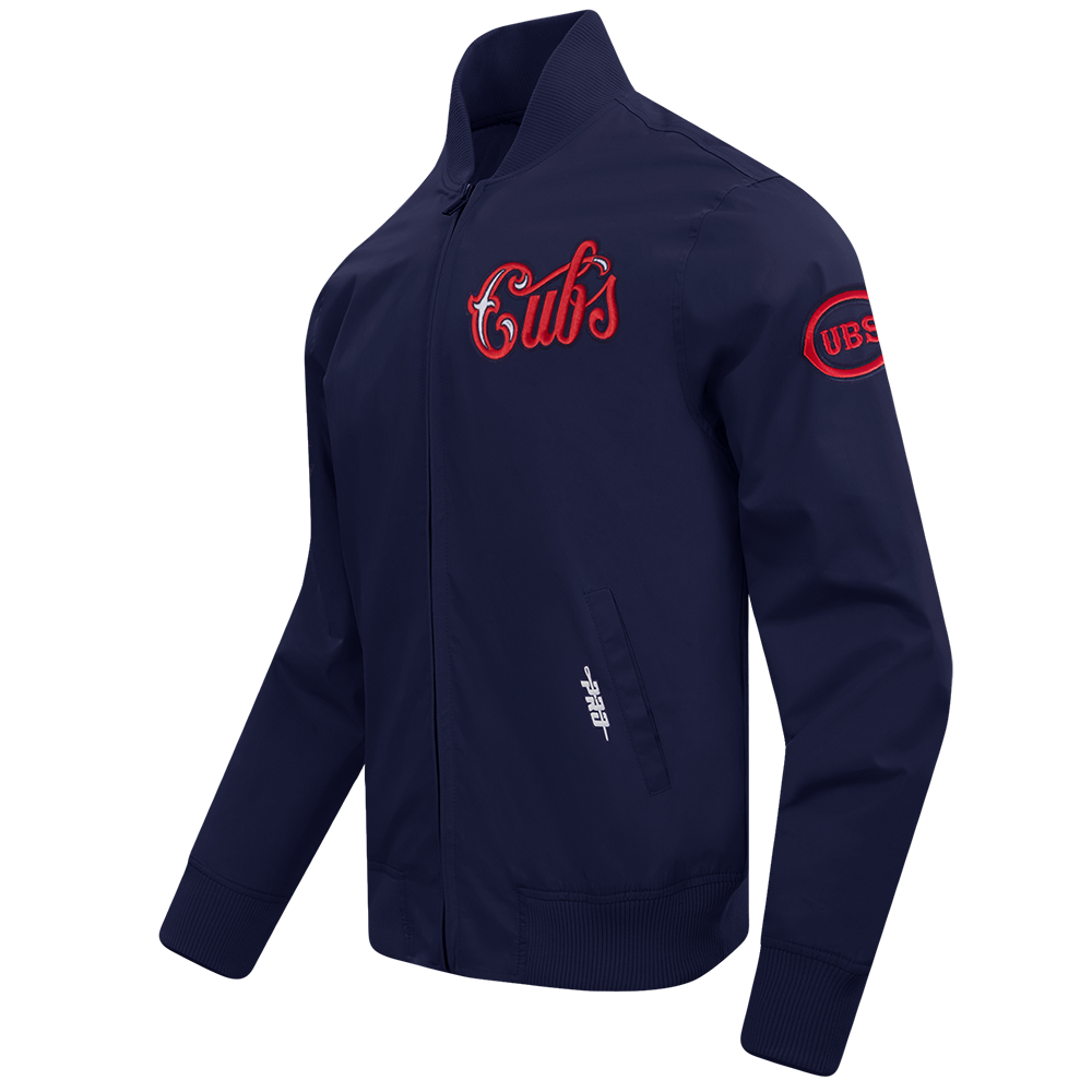 Chicago Cubs 1929 Logo Men's Bomber Jacket by Pro Standard Jackets & Outerwear PRO STANDARD