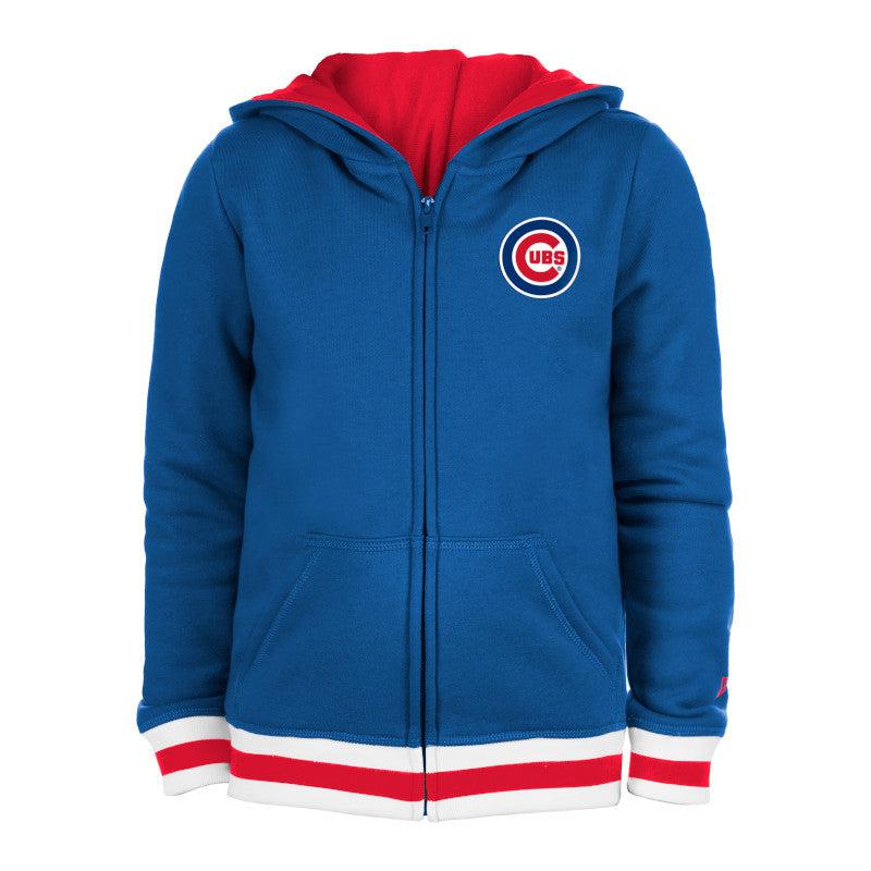 Chicago Cubs Bullseye Youth Zip Up by New Era Sweatshirts & Hoodies NEW ERA CAP COMPANY INC