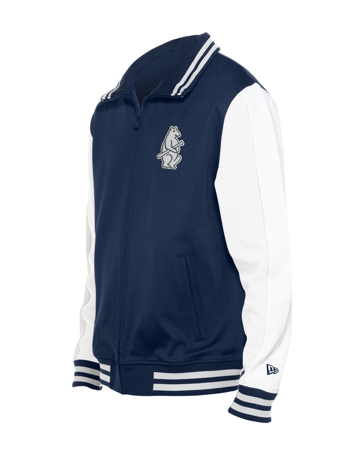 Chicago Cubs 1914 Logo Unisex Varsity Jacket by New Era Jackets & Outerwear NEW ERA CAP COMPANY INC