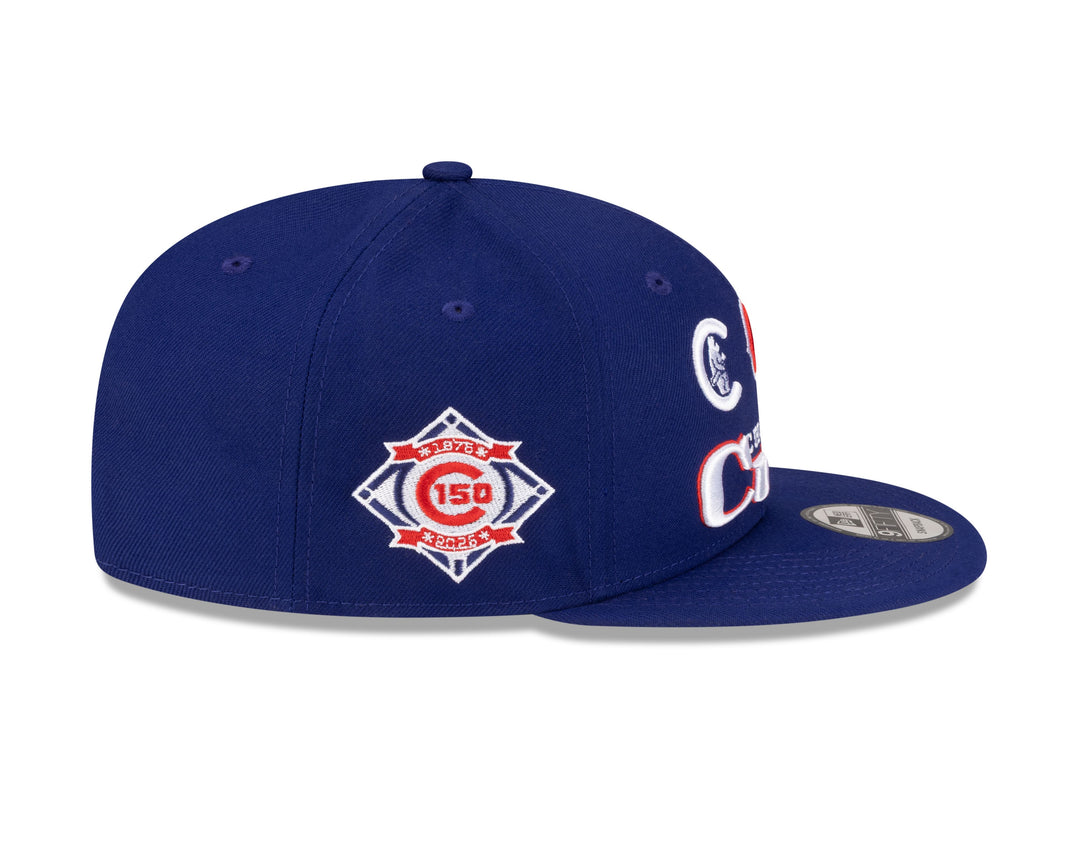 Chicago Cubs 150th Anniversary Logo Era 1 9FIFTY Snapback Cap in Navy by New Era Caps NEW ERA CAP COMPANY