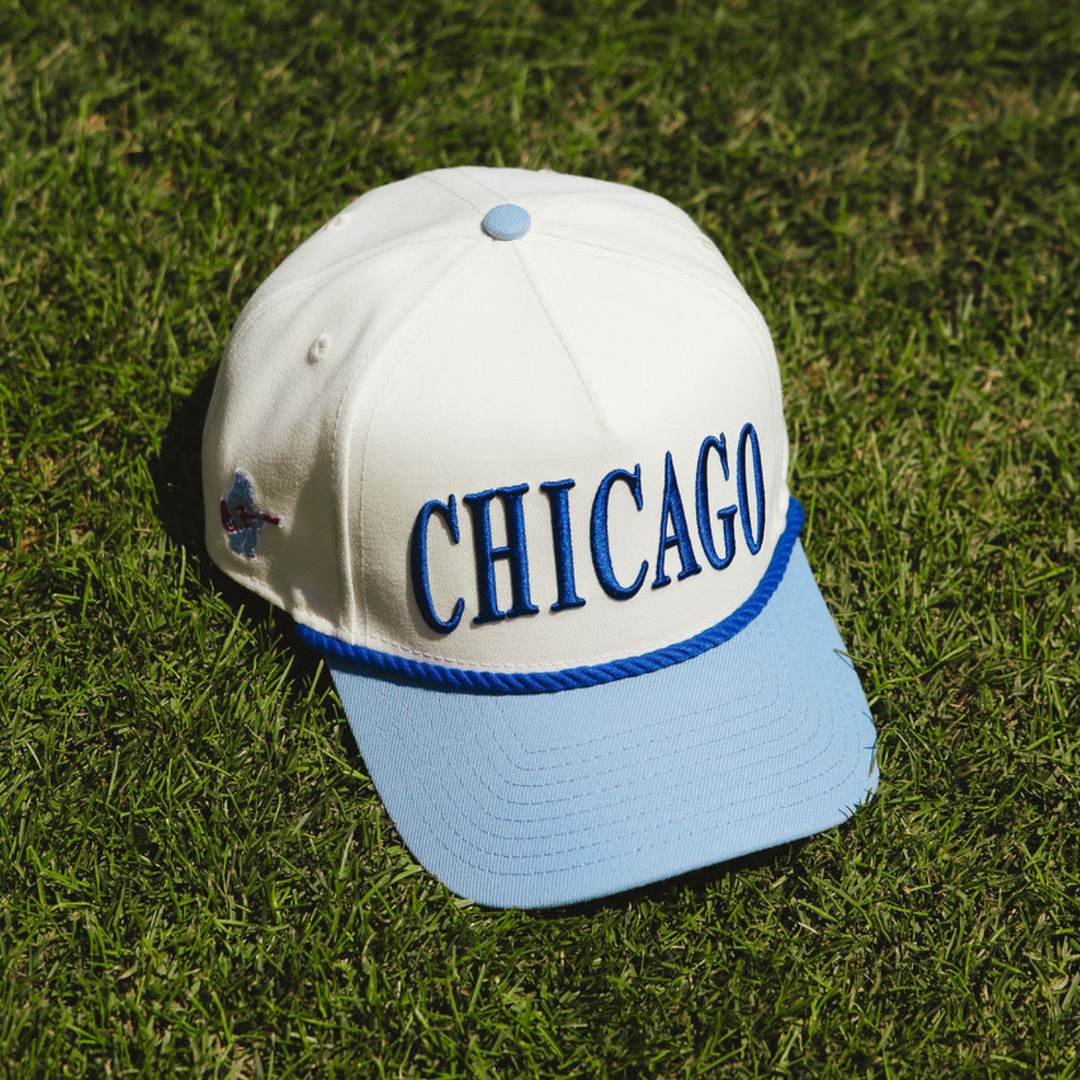 Chicago Cubs x Alice & Wonder Two-Tone Rope 940 Cap — Light Blue Caps NEW ERA CAP COMPANY