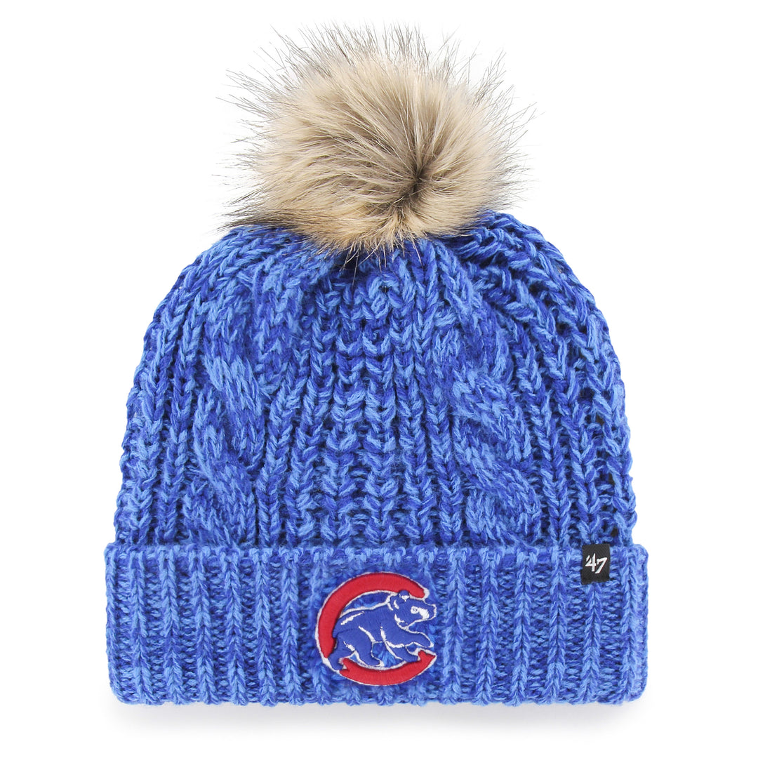 Chicago Cubs Meeko Royal Blue Winter Knit Beanie by '47 Brand Knits '47 BRAND