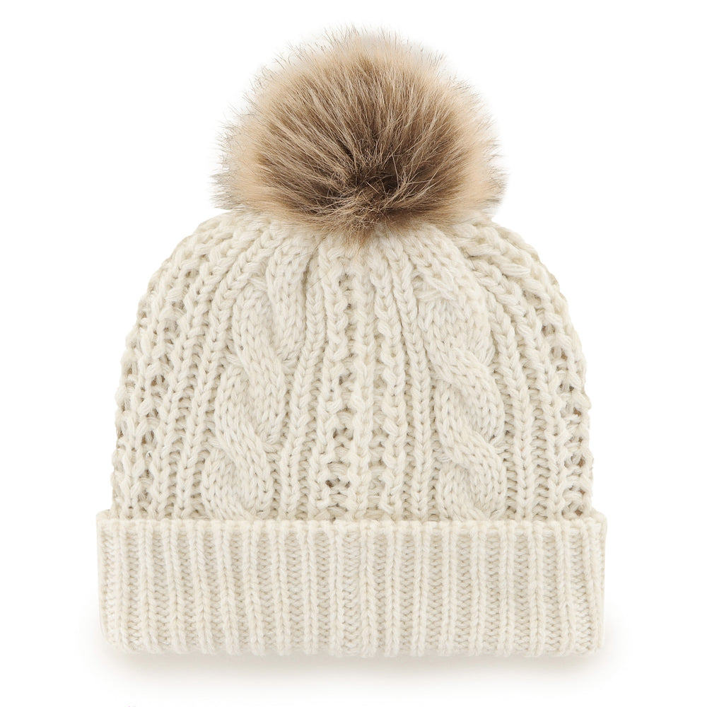 Chicago Cubs Meeko Natural Winter Knit Beanie by '47 Brand Knits '47 BRAND
