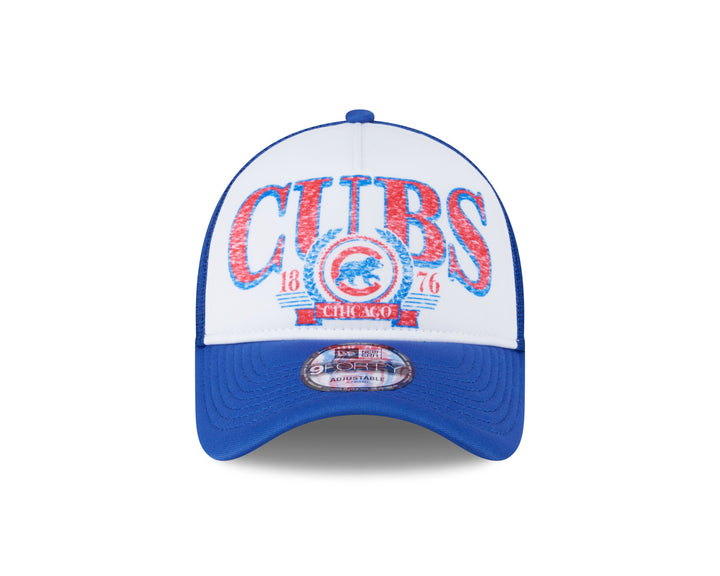 Chicago Cubs Distressed A-Frame 9Forty Cap by New Era Caps NEW ERA CAP COMPANY INC