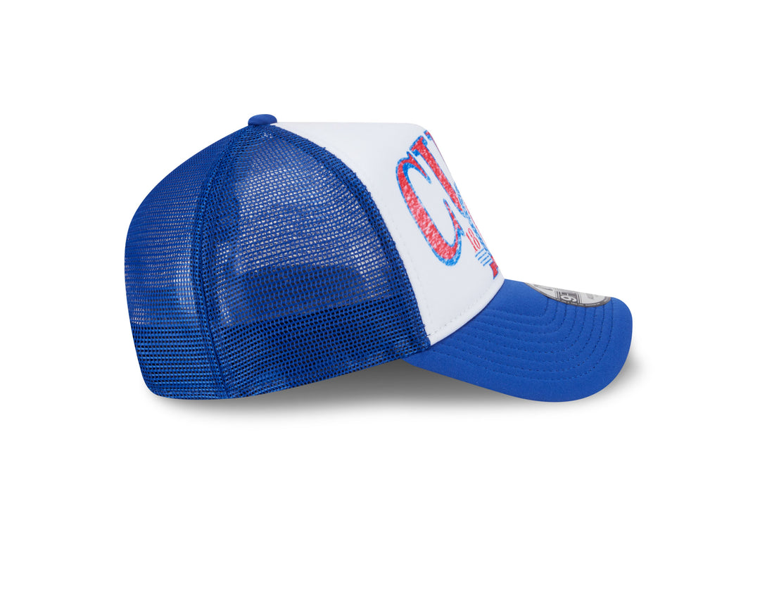 Chicago Cubs Distressed A-Frame 9Forty Cap by New Era Caps NEW ERA CAP COMPANY INC