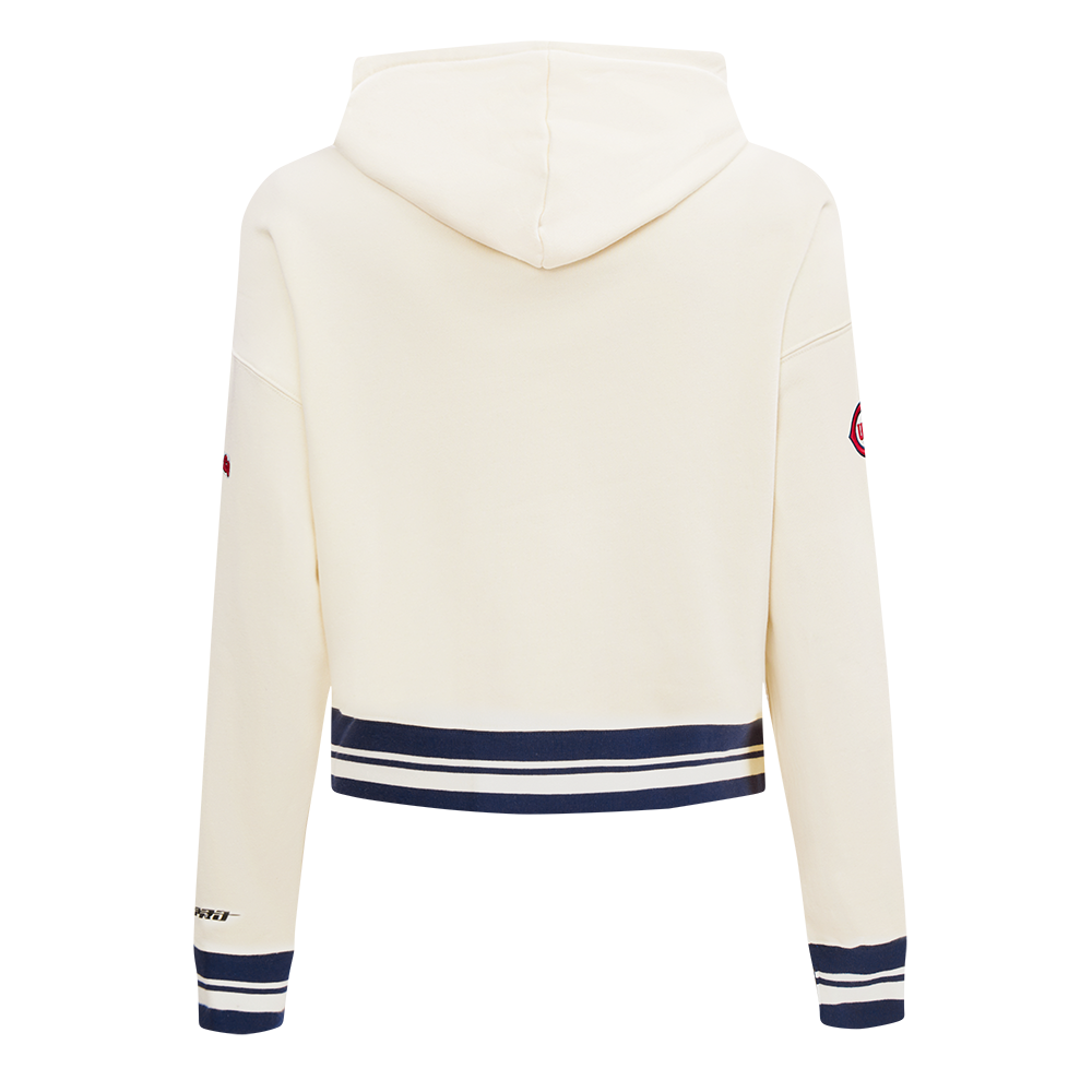 Chicago Cubs 1929 Logo Women's Cream Hoodie by Pro Standard Sweatshirts & Hoodies PRO STANDARD