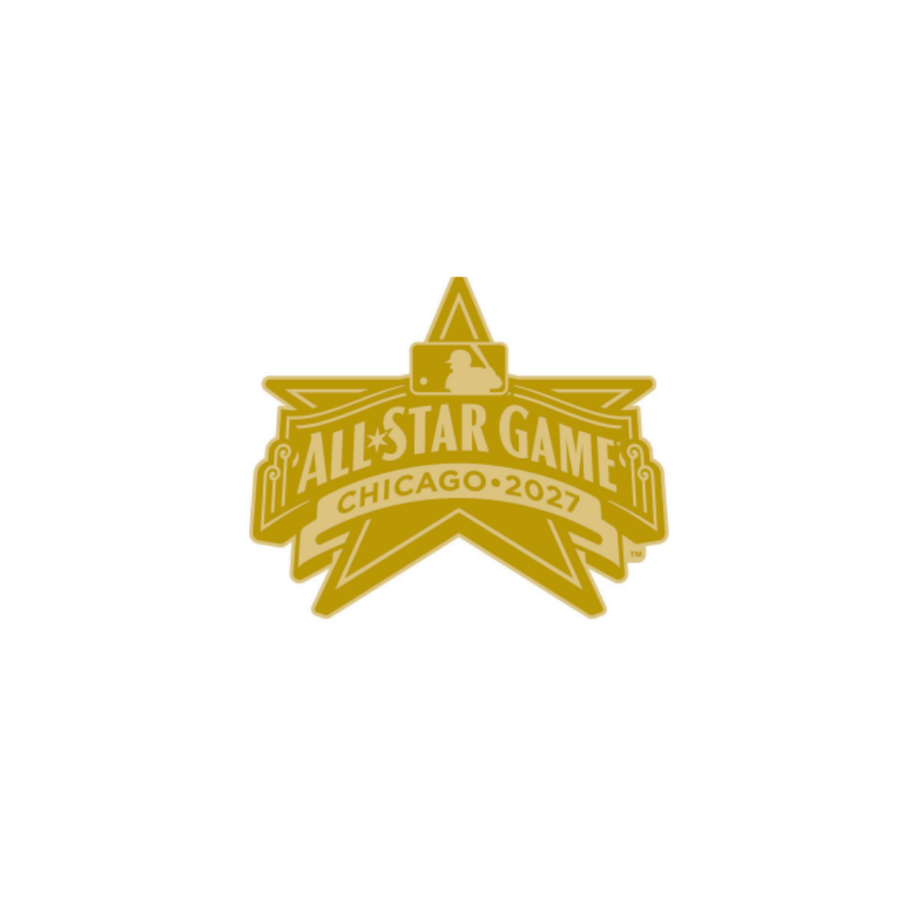 Chicago Cubs 2027 All-Star Game Logo Gold Pin