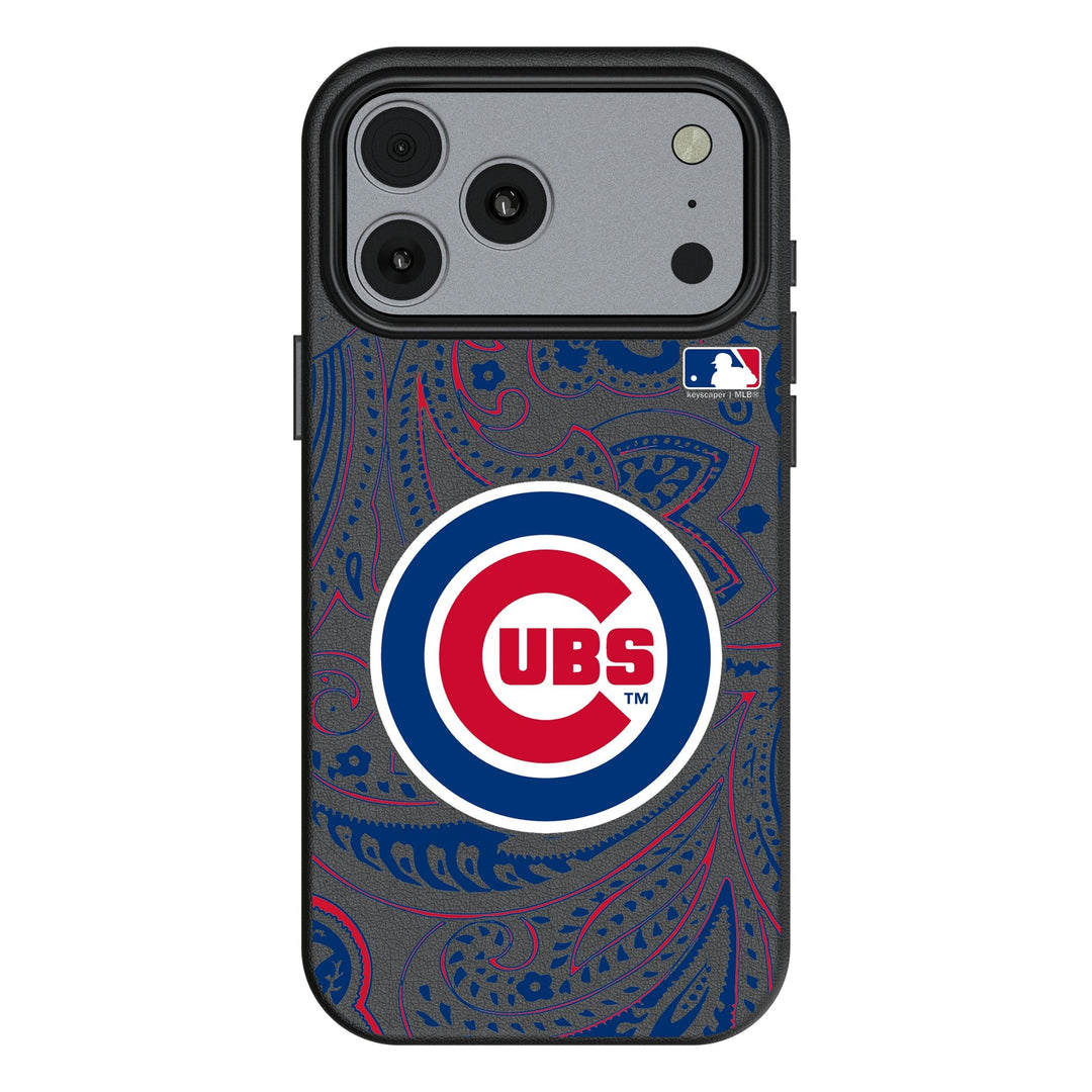Chicago Cubs Paisley MagSafe Compatible Phone Case for Apple iPhone 17 Series Phone Cases Keyscaper