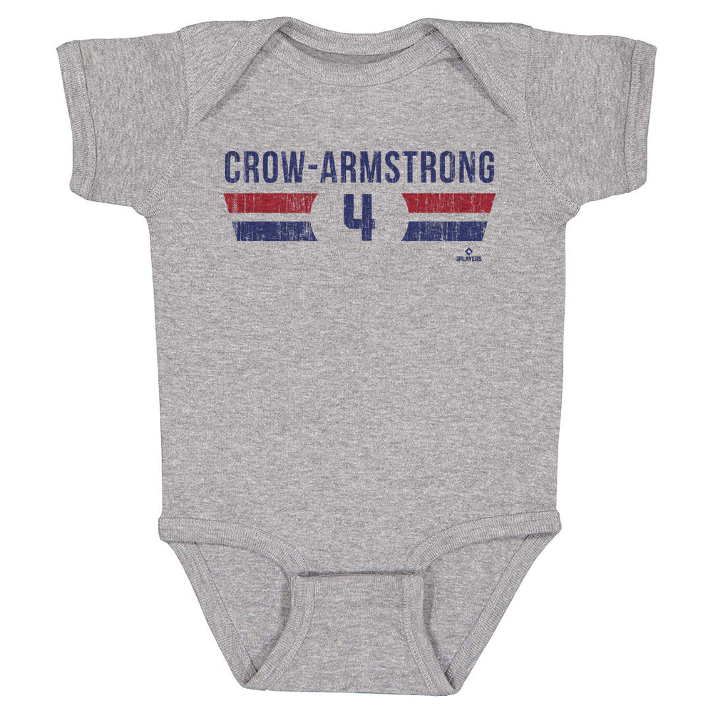 Chicago Cubs Pete Crow-Armstrong Font Onesie Kids Baby Onesie 500 LEVEL