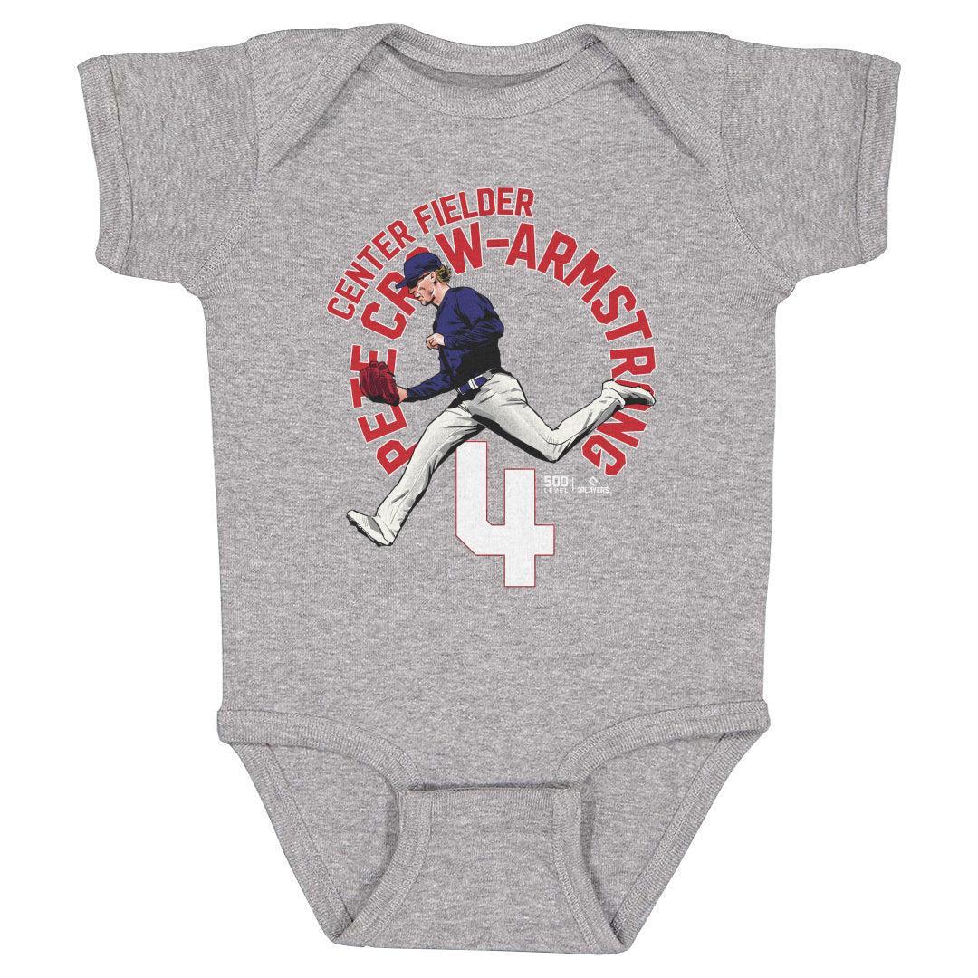 Chicago Cubs Pete Crow-Armstrong Name Arc Onesie Kids Baby Onesie 500 LEVEL