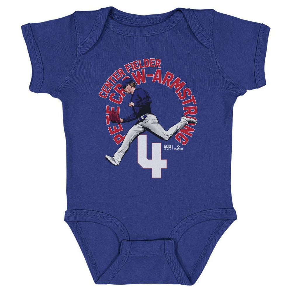 Chicago Cubs Pete Crow-Armstrong Name Arc Onesie Kids Baby Onesie 500 LEVEL