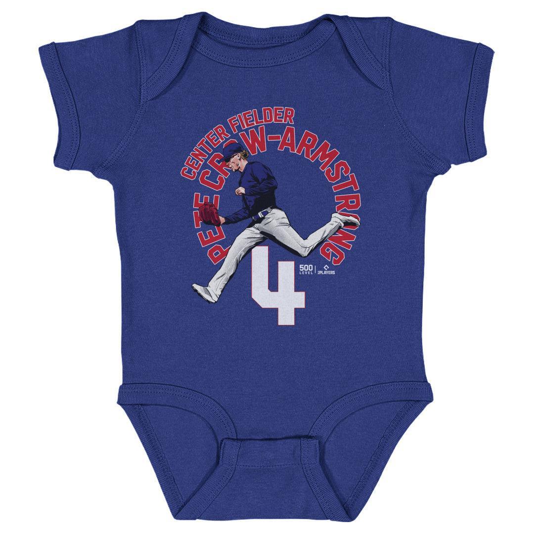 Chicago Cubs Pete Crow-Armstrong Name Arc Onesie Kids Baby Onesie 500 LEVEL
