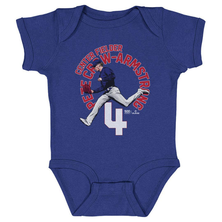 Chicago Cubs Pete Crow-Armstrong Name Arc Onesie Kids Baby Onesie 500 LEVEL