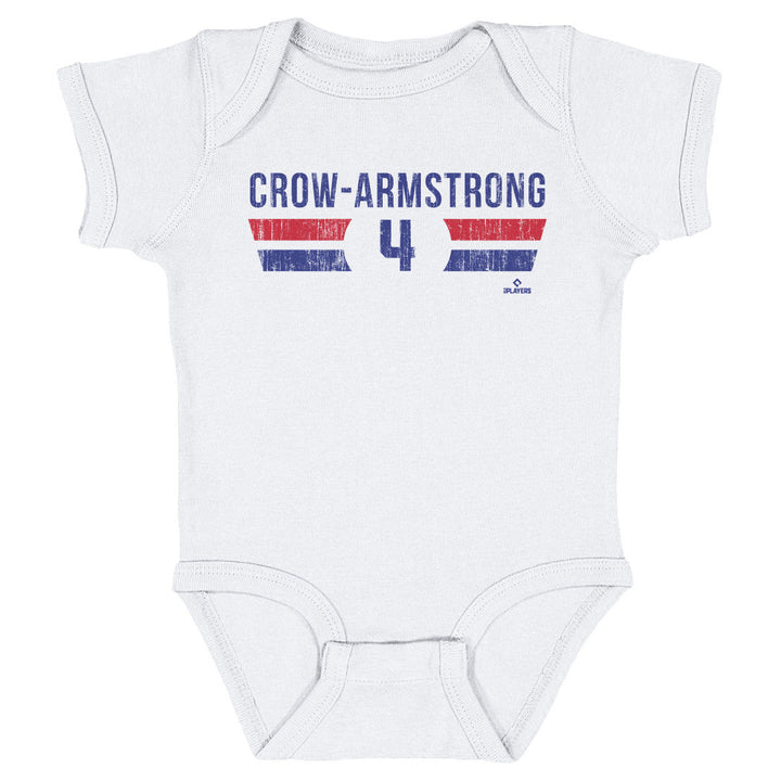 Chicago Cubs Pete Crow-Armstrong Font Onesie Kids Baby Onesie 500 LEVEL