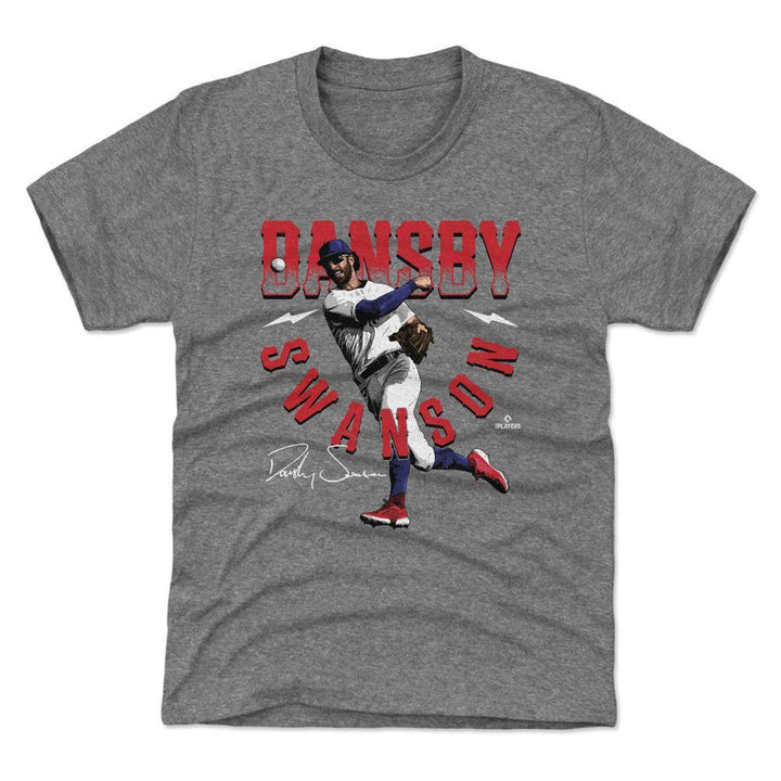Chicago Cubs Dansby Swanson Bold Youth T-Shirt Kids T-Shirt 500 LEVEL