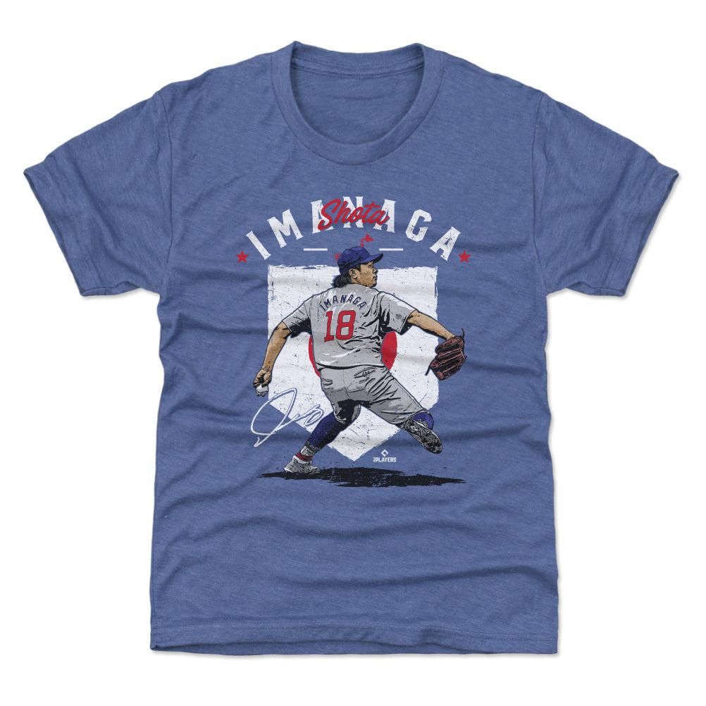 CHICAGO CUBS YOUTH SHŌTA IMANAGA JAPAN FLAG PITCH SHORT SLEEVE TEE Short Sleeve Tees 500 LEVEL