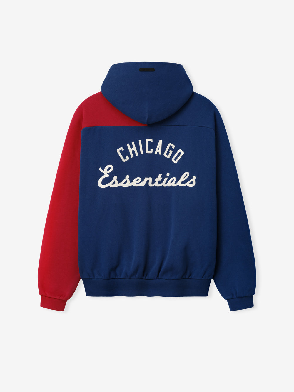 Chicago Cubs x Fear of God Raglan Half-Zip Hoodie in Royal/Red Caps FEAR OF GOD