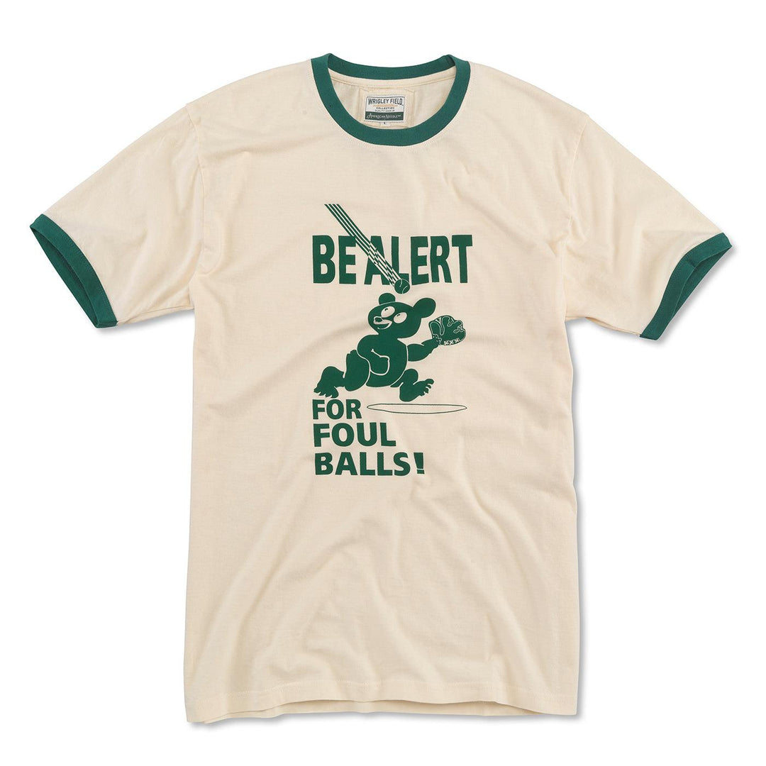Wrigley Field Foul Ball Ringer Tee by American Needle Short Sleeve Tees AMERICAN NEEDLE