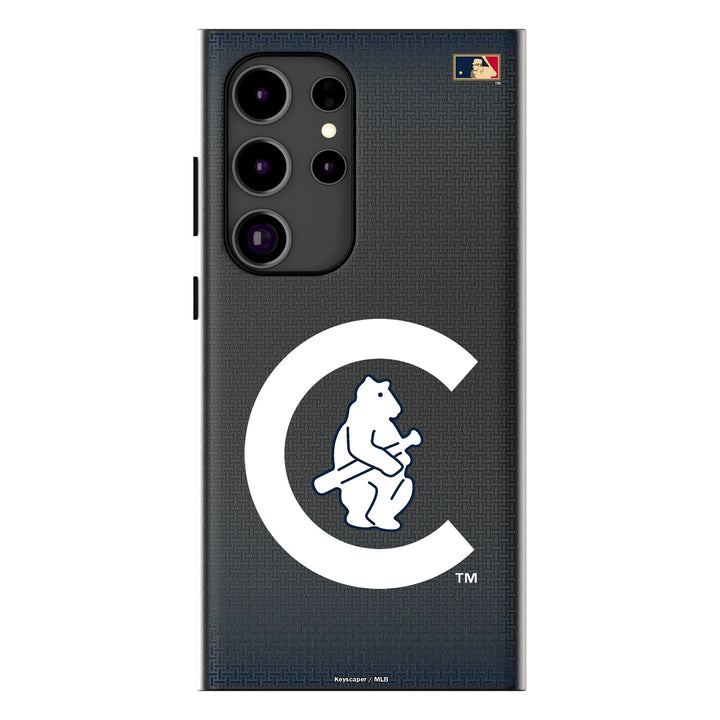 Chicago Cubs 1911-1912 - Cooperstown Collection Linen MagSafe Compatible Phone Case for Samsung Galaxy
