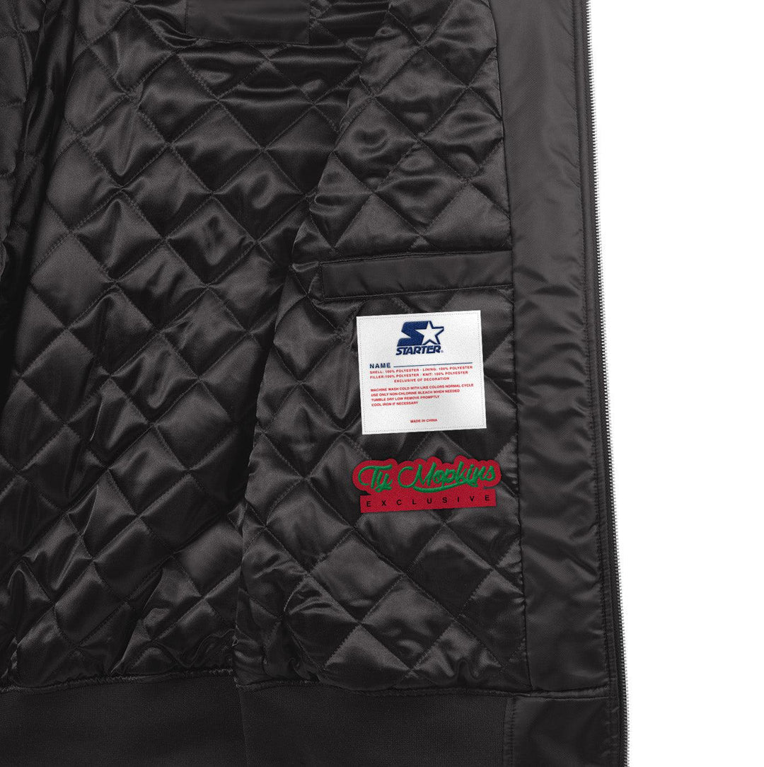 CHICAGO CUBS GIII MEN'S BLACK STARTER JACKET Jackets & Outerwear GIII LEATHER
